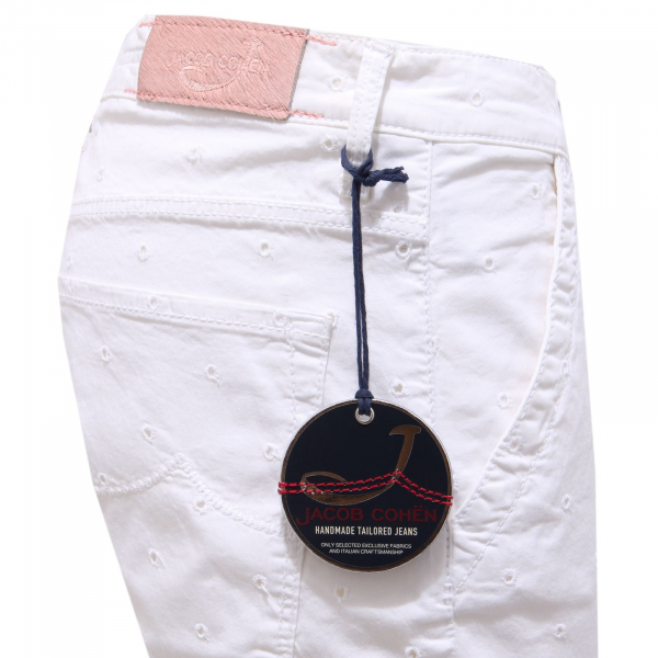 3110AB (NO FOULARD) pantalone donna JACOB COHEN ALEXIA white jeans woman