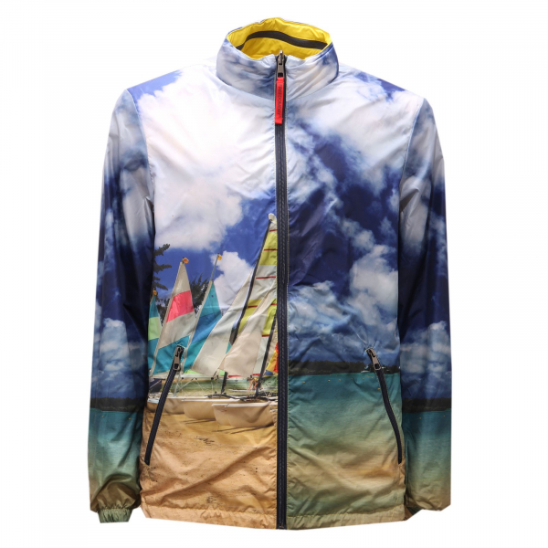 3111AF giubbotto uomo FREEDOMDAY yellow reversible   jacket man