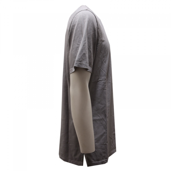 3160AC maglia serafino uomo THE PULL light grey cotton t-shirt man