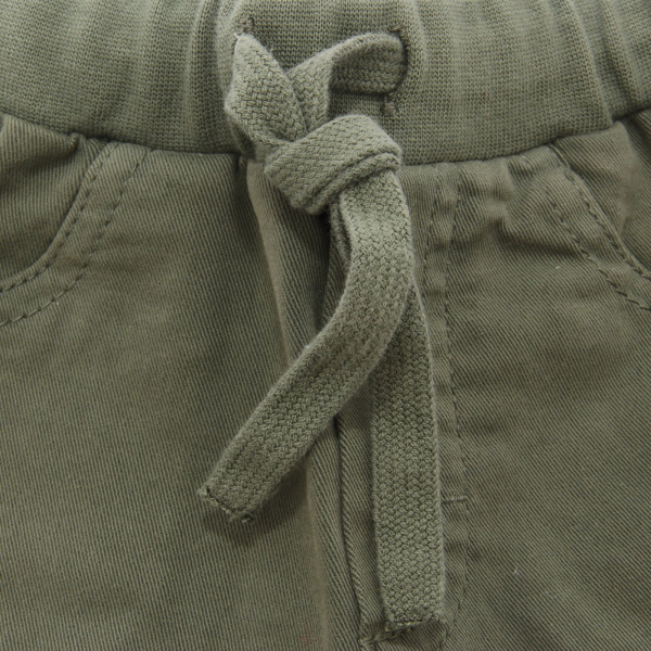 3176AL pantalone bimbo boy IL GUFO kids pants green