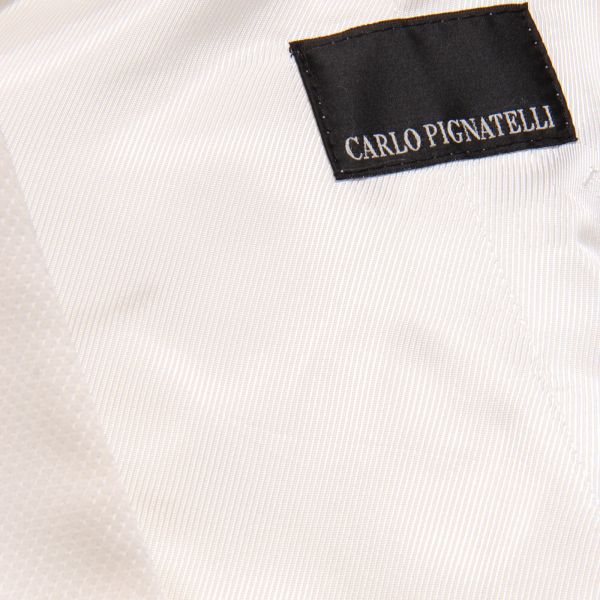 3178J gilet da cerimonia + cravatta CARLO PIGNATELLI silk white gilet man