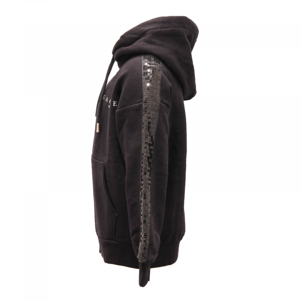 3220AP felpa bimba GAELLE girl kids fullzip sweatshirt black