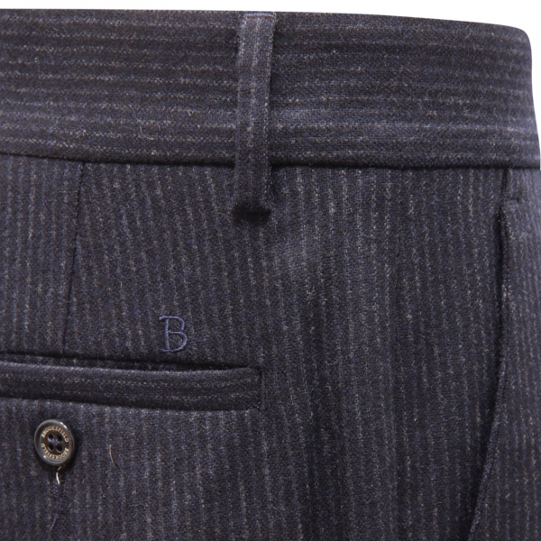 3234AZ PANTALONE UOMO BROOKSFIELD MAN WOOL BLEND TROUSERS NAVY 