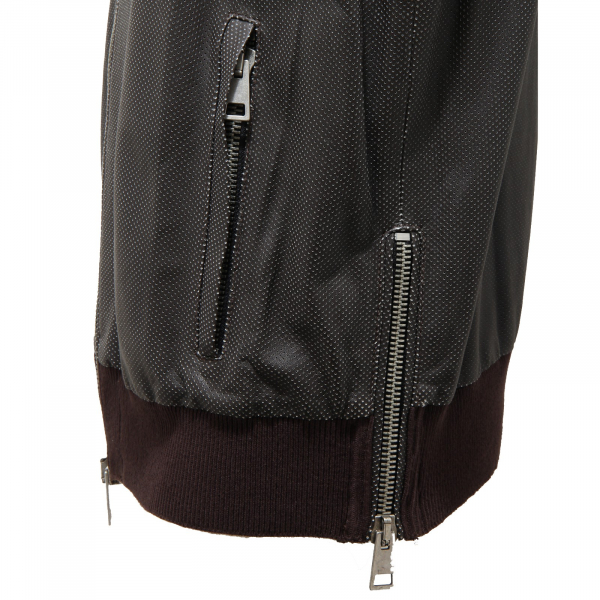 3247M giubbotto uomo marrone 0.41 ZEROQUATTROUNO pelle giacche jackets coats men