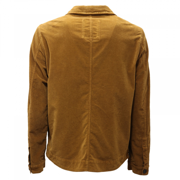 3267AF giacca uomo OFFICINA36 dark mustard velvet jacket man