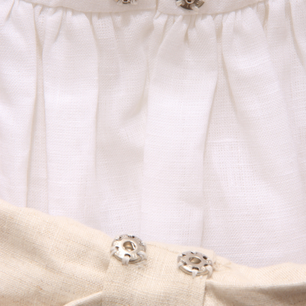 3272AR abito bimba LA STUPENDERIA girl kids linen dress