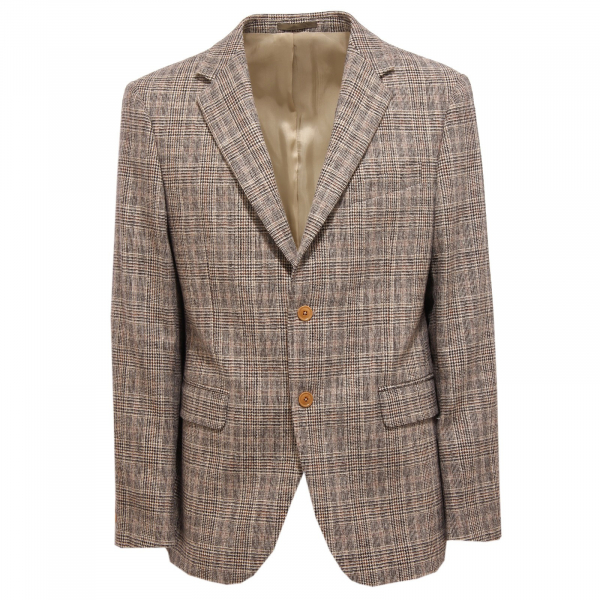 3304Q giacca uomo BORDONI lana marrone/beige jacket men
