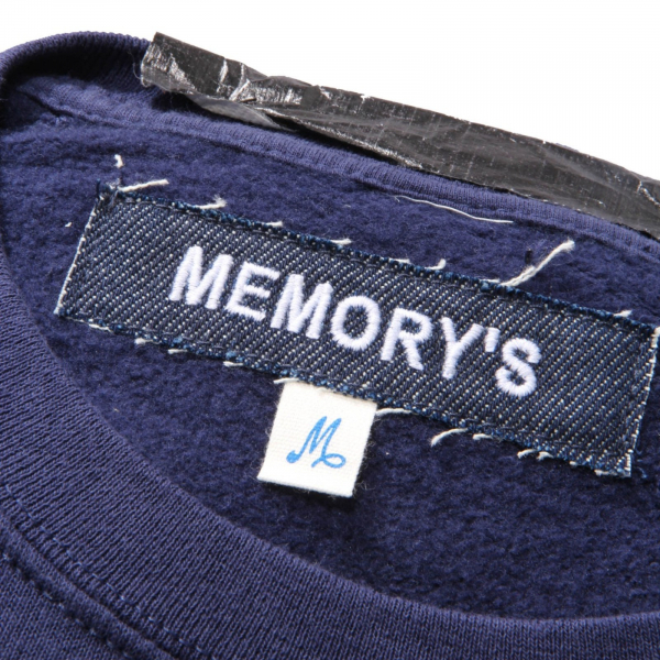 3306AH felpa uomo MEMORY'S blue cotton sweatshirt men