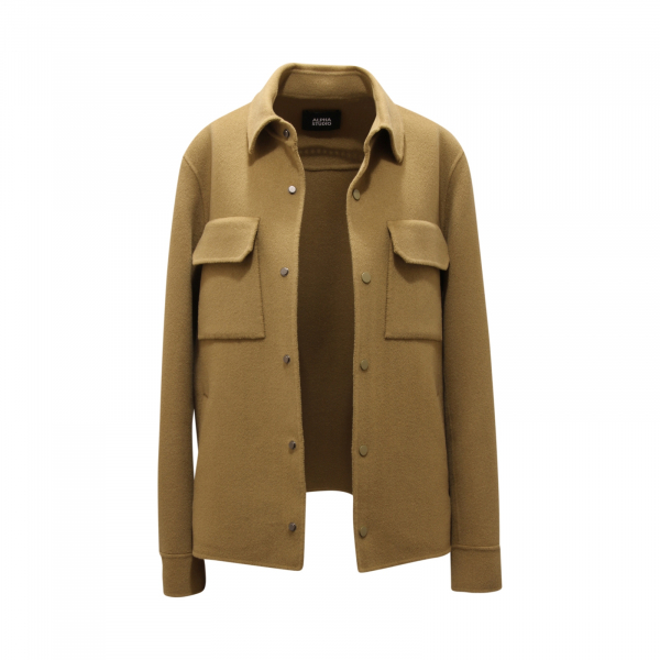 3311AQ giacca camicia panno  uomo ALPHA STUDIO man wool coat