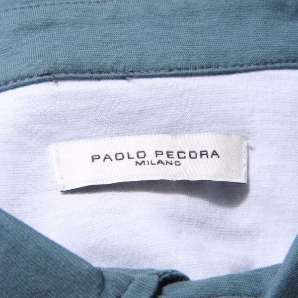 3317AC polo uomo PAOLO PECORA light blue cotton t-shirt man