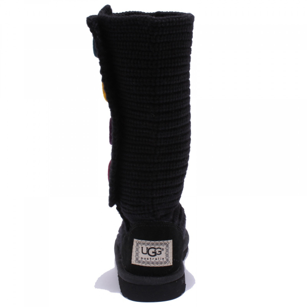 3318Y  (NO BOX) stivale bimba girl UGG scarpe wool shoe boot black