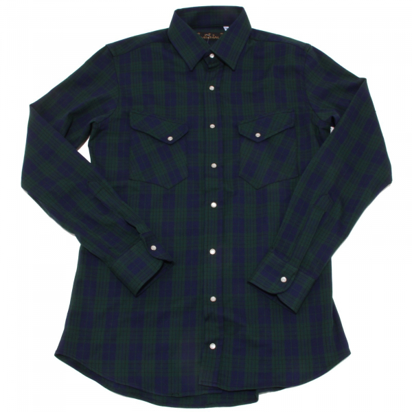 3321O camicia MINIMAL verde/blu camicie uomo shirt men