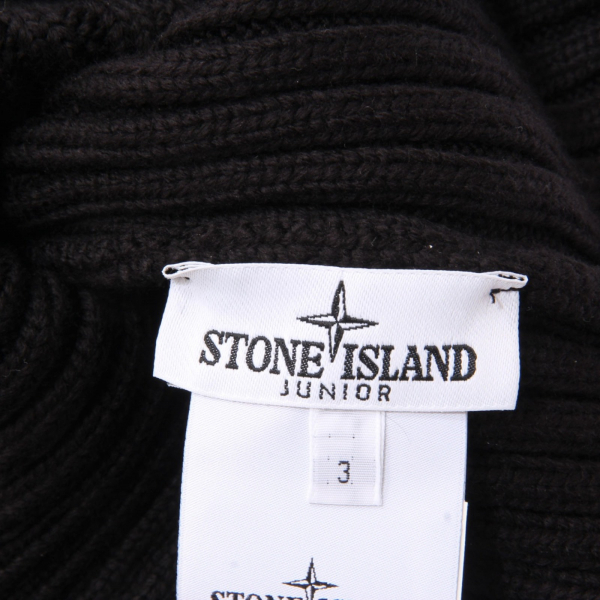 3327AL scaldacollo bimbo boy STONE ISLAND kids neck warmer scarf black
