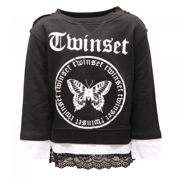3327AP felpa bimba TWINSET girl kids sweatshirt