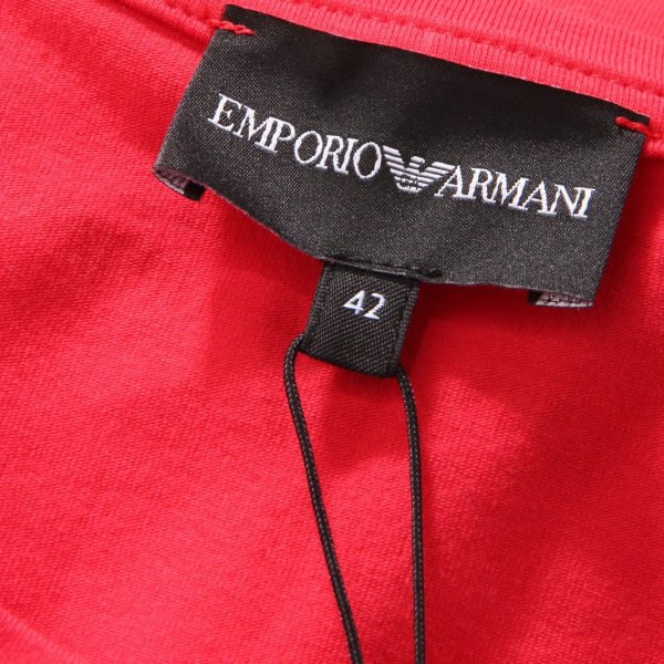 3336AE maglia donna EMPORIO ARMANI red multicolor strass t shirt woman