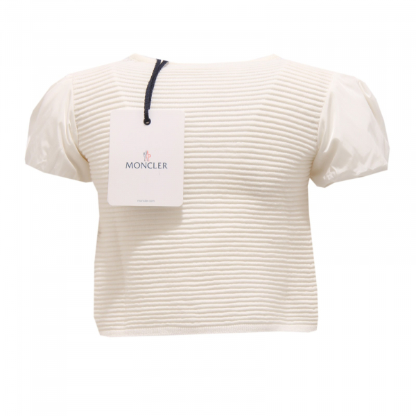 3341S maglia cardigan panna bimba MONCLER tricot t-shirt kid