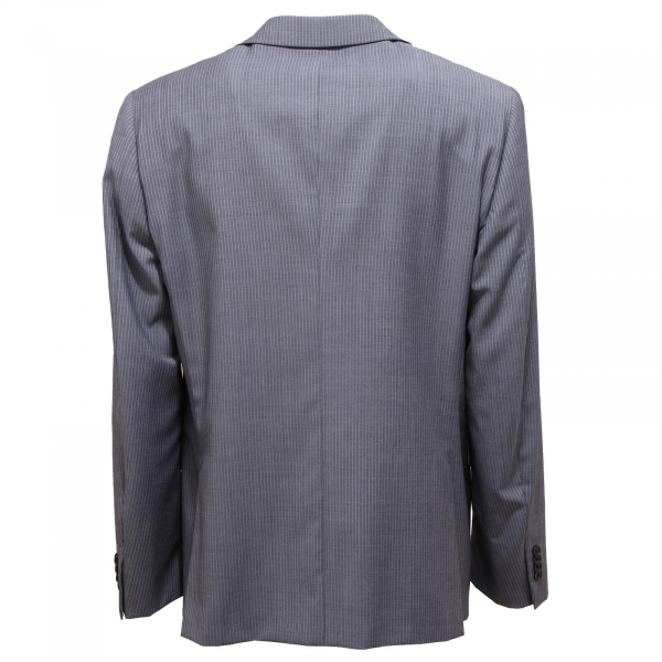 3347Q giacca uomo TOLLEGNO 1900 SLIM FIT fresco lana blu/grigio jacket men