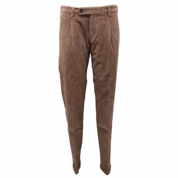 3349AM pantalone uomo MICHAEL COAL PURPLE LABEL man velvet trousers