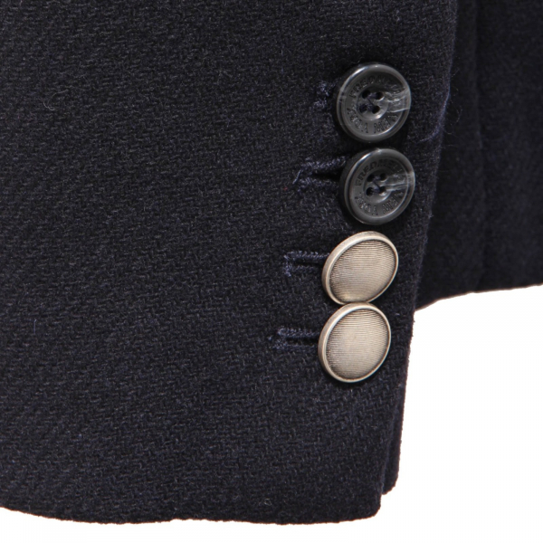 3350AI cappotto uomo FRED MELLO men wool blend coat blue