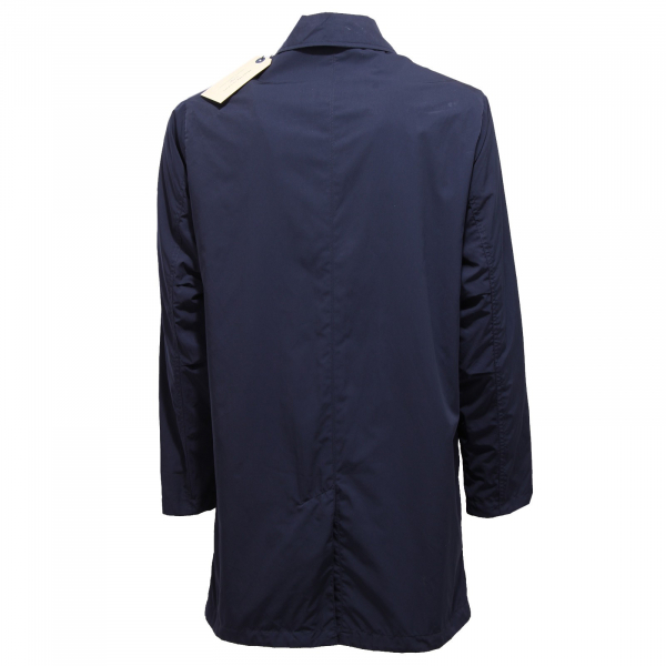 giubbotto uomo SELECTED HOMME INDIGO impermeabile blu trench coat men