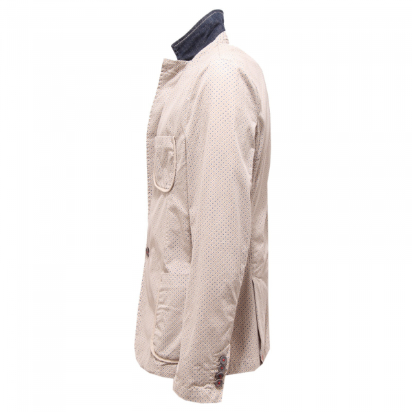 3363R giacca uomo LOFT 1 cotton beige/light blue jacket men