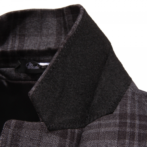 3371Q giacca uomo grigio nero GAUDI' IRONIC DANDY jacket men