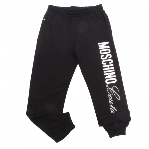 3376AL pantalone bimba girl MOSCHINO kids sweatpant black