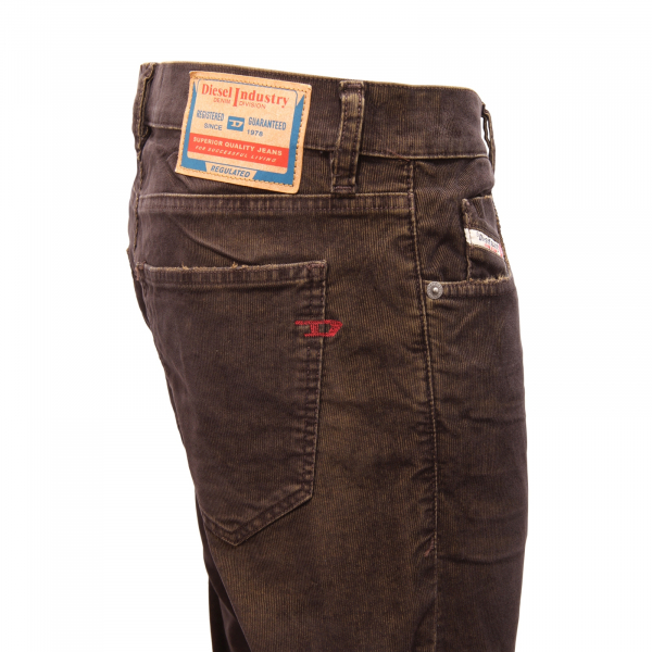 3388AZ PANTALONE VELLUTO UOMO DIESEL 2019 D-STRUKT MAN VELVET TROUSERS