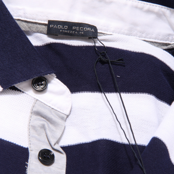 33921  polo PAOLO PECORA maglia blu uomo t-shirt men