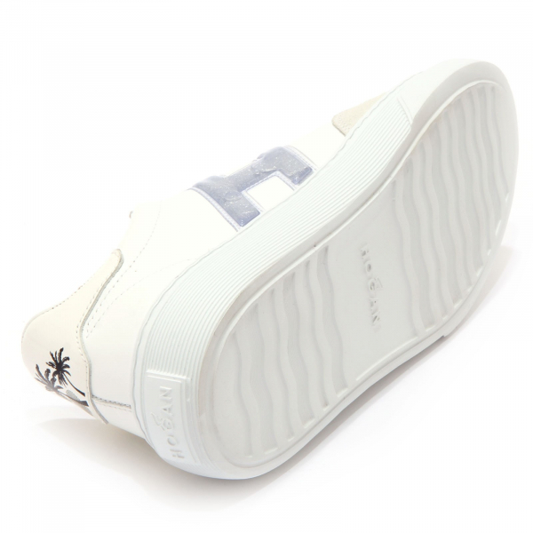 3392AD sneaker donna HOGAN H365 H GEL+STAMPA PALMA white shoes woman