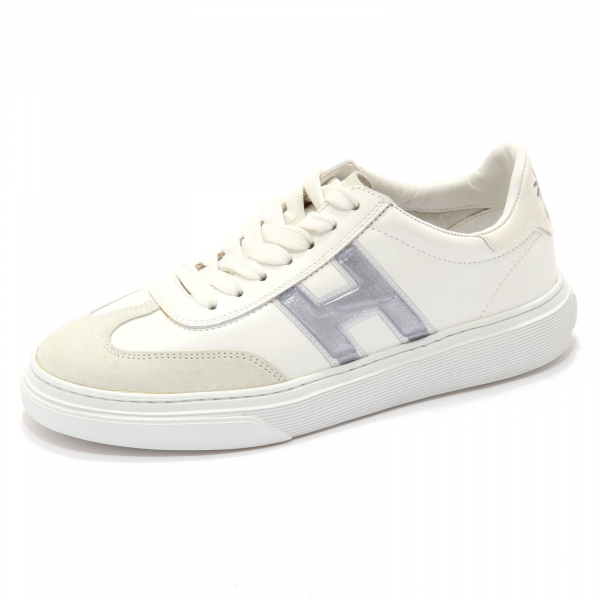 3392AD sneaker donna HOGAN H365 H GEL+STAMPA PALMA white shoes woman