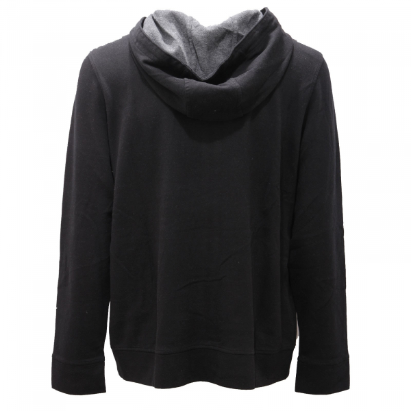 3393AF felpa uomo H953 black cotton full zip sweatshirt man