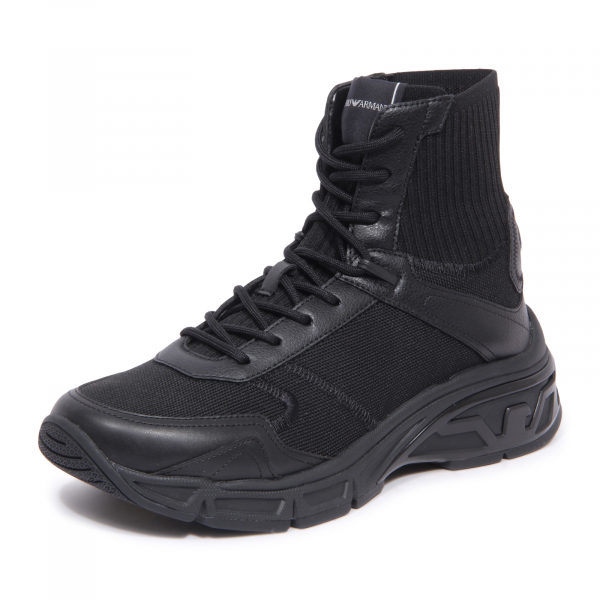 3393AU sneaker uomo EMPORIO ARMANI man shoes black