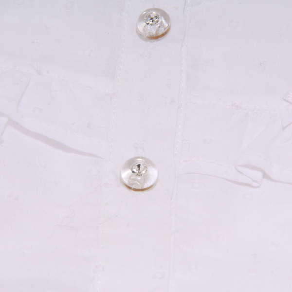 3435X camicia bimba girl BLUMARINE BABY JEANS white shirt