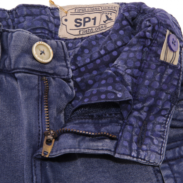 3442W bermuda bimbo SP1 blue cotton short pant boy