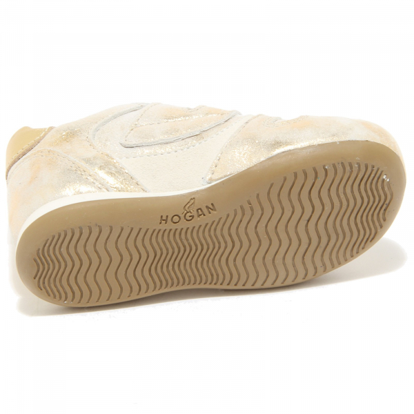 3451I sneakers bimba HOGAN JUNIOR olympia bi strap scarpe shoes kids