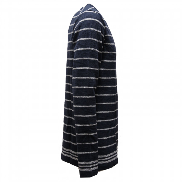 3469AC felpa uomo SELECTED HOMME blue/white stripes slub sweatshirt men
