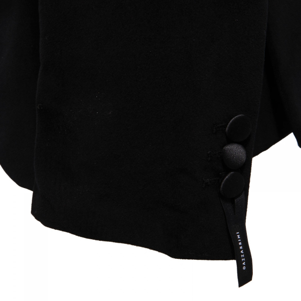 3490AB giacca uomo GAZZARRINI velluto SLIM black velvet jacket man