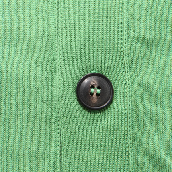 3494AH maglione cardigan uomo ORIGINAL VINTAGE STYLE green cotton men