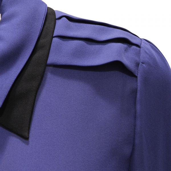 3494AQ camicia donna MOSCHINO COUTURE woman silk shirt blue
