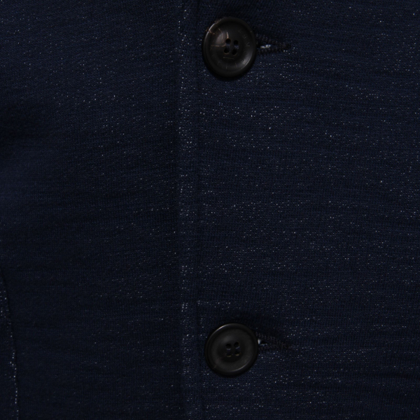 3501AB giacca uomo slim TONELLO blue melange cotton knitted jacket man