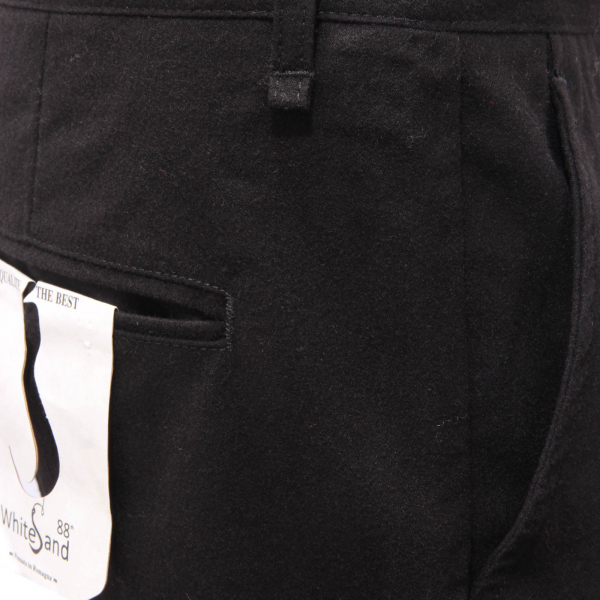 3555AM pantalone uomo WHITE SAND man trousers black