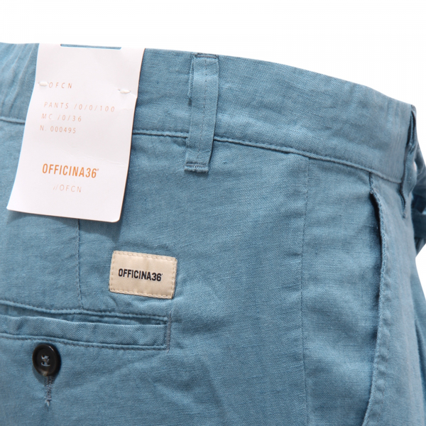 3562AS pantalone uomo OFFICINA36 man linen trousers