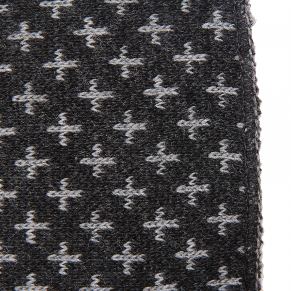 3571AO sciarpa uomo E FERRI man scarf black/grey