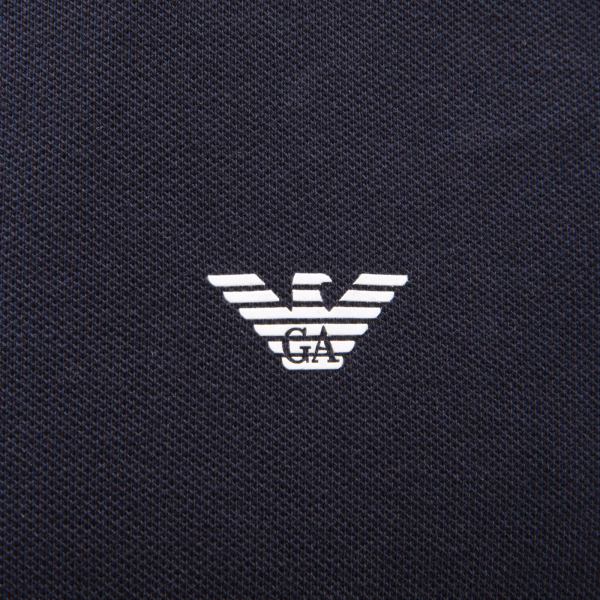 3603AG maglia uomo EMPORIO ARMANI cotton dark blue long sleeve polo man