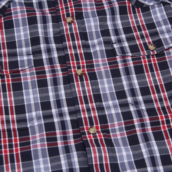 3610K camicia uomo U.S. POLO ASSN. SLIM FIT blue/red/white shirt cotton man
