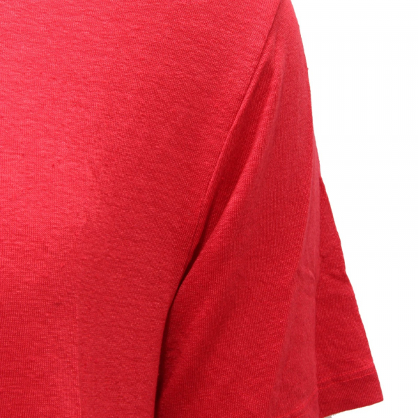 3629AH maglia uomo DANIELE FIESOLI red slub linen t-shirt man