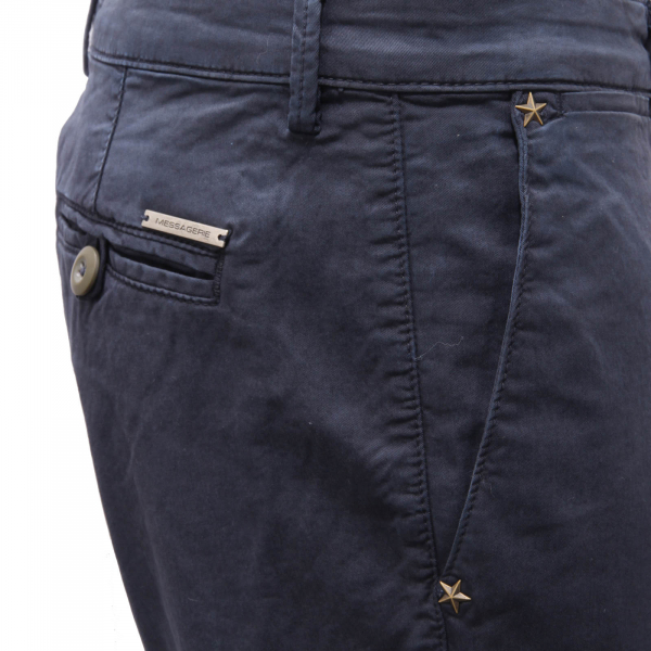 3638AM pantalone uomo MESSAGERIE GREEN FLAG man trousers blue