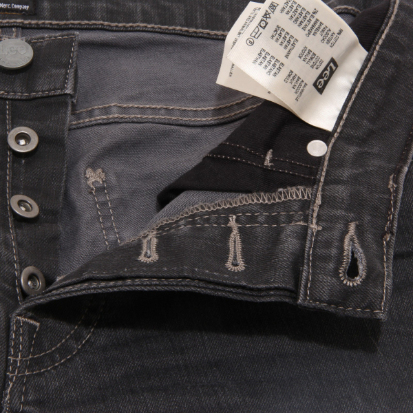 3658P bermuda  jeans nero LEE pantaloni uomo shorts men