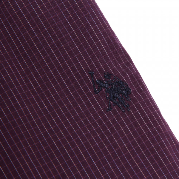 3676K camicia uomo U.S. POLO ASSN. SLIM FIT purple shirt cotton man